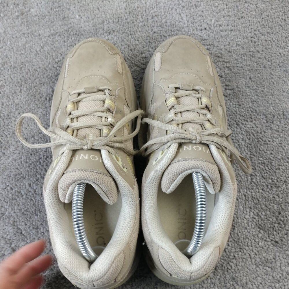 Vionic Walker Walking Shoes Womens Size 10 Comfort Sneakers Taupe Lace Up - Picture 10 of 12